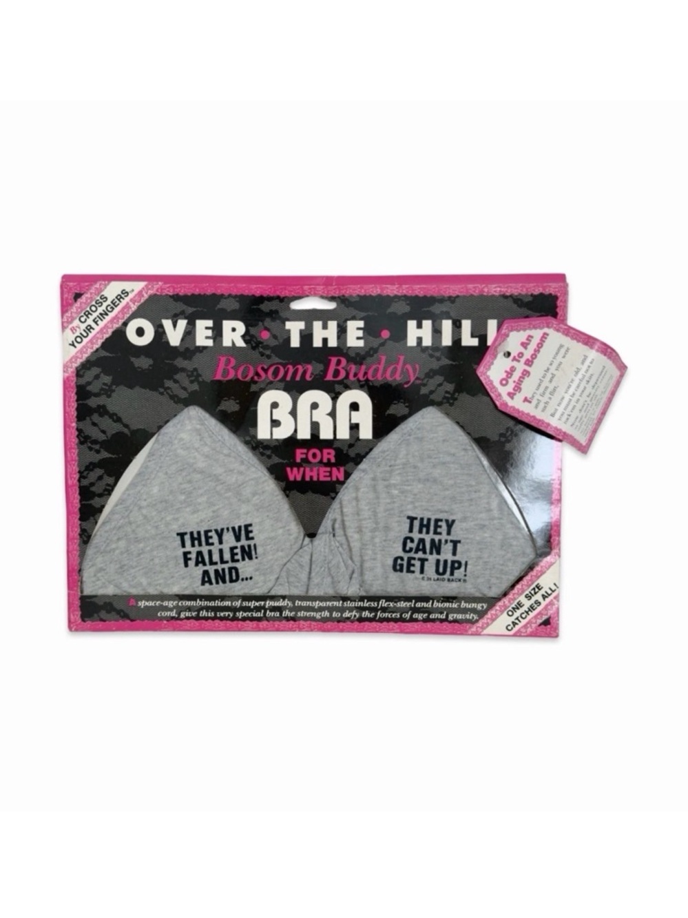 Over The Hill Bosom Buddy NWT Bra One Size Catches All